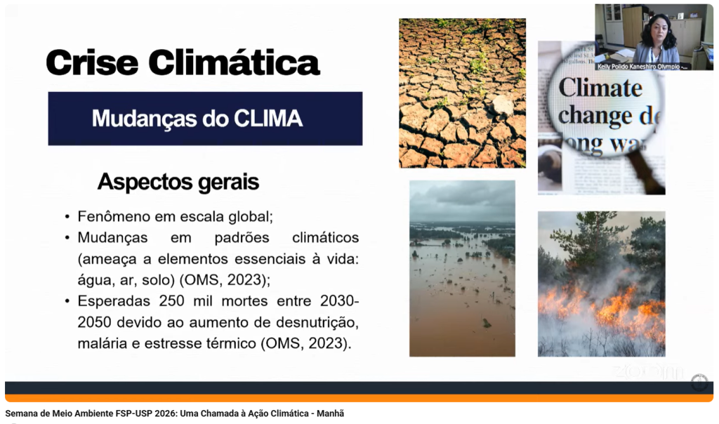 Transmissão online da Semana do Meio Ambiente 2026 pelo canal da FSP-USP no YouTube